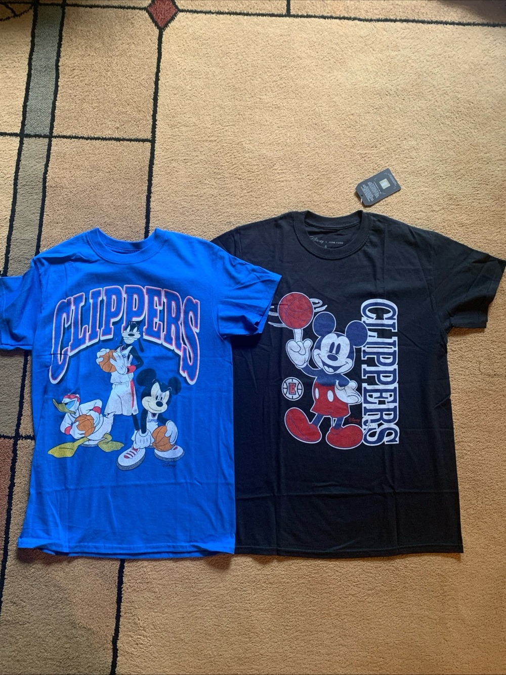 Junk Food Clothing LA Clippers Graphic Tees 2 shirts